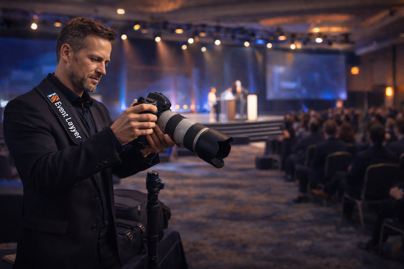 Event Layer professional photographer at corporate event